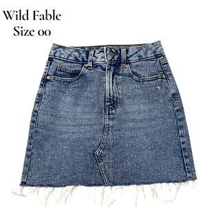 Wild‎ Fable~Jean~Denim~Mini Skirt~Size 00